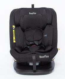 Bonfino Pro Shield R129 iSize Isofix Convertible Car Seat, ISOFIX system, Memory Foam Headrest, 360-degree Rotatable Seat| Reclining Seat| Shock Resistant Foam| Adjustable Head-rest