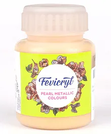 Fevicryl Pearl Metallic Colour for Art and Craft Paint 100 ml - Gold