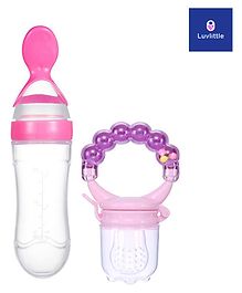 Luvlittle  Fruit And Food Nibbler & Feeder - Pink