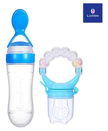 Luvlittle  Fruit And Food Nibbler & Feeder - Blue