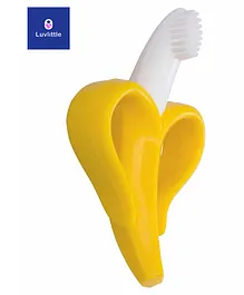 Luvlittle Banana Shaped Teething Toothbrush - Yellow White