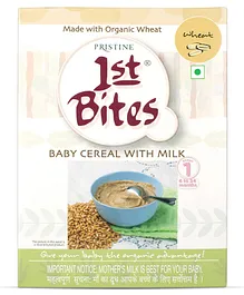 Pristine 1st BITES Baby Cereal 300g Baby Food (6-24 Months) Stage-1, 100% Organic Wheat Infant Food