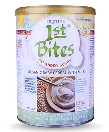 Pristine 1st BITES Baby Cereal 400g Baby Food (6-24 Months) Stage-1, 100% Organic Wheat (No Added Sugar)  Infant Food