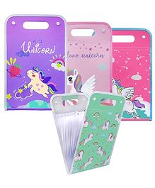 FunBlast Unicorn Theme File Folder with Button Lock and Handle  Pack of 1, Random Color