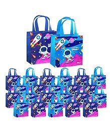 FunBlast Non-Woven Space Theme Gifting Bags - Pack of 24 Hand Bags