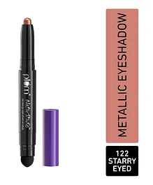 Plum NaturStudio on-the-go Eyeshadow Stick - Waterproof & Crease-proof, Highly Pigmented, With Smudger, Metallic Finish - 123 Sweet Surrender