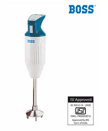 BOSS B131 Portable Hand Blender 180 - Watt Variable Speed Control 3-Year Warranty Easy to Clean and Store ISI-Marked - Blue