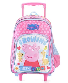 Peppa Pig-Inspired School Trolley Bag for Little Explorers - 16 Inches
