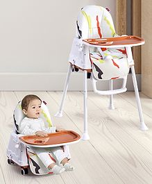 Babyhug 3 in 1 Comfy High Chair with Printed Cushion