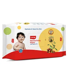 Luv Lap Baby Moisturising Wipes with Jojoba Oil Rich in Vitamin E - 72 Wipes