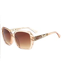 SYGA Women's Sunglasses Oversized Spherical Goggles with Anti-Fog and UV Protection (Brown)