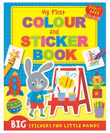 My First Colour and Sticker Book - English