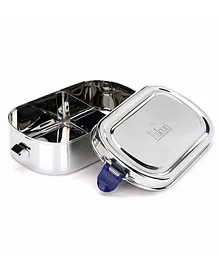 PddFalcon Stainless Lunch Box Recta Party 1 Container Blue, 700ml