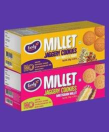 Early Foods Dry Fruit & Multigrain Millet Jaggery Cookies Pack of 2 130g each
