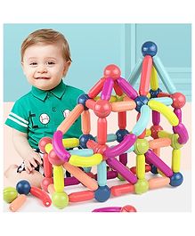 YAMAMA Magnetic Sticks Building Blocks Educational Stacking Toys With Magnetic Sticks Magnetic Balls And Magnetic Blocks For Kids  (26 Pieces  Multicolor)