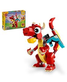 LEGO Creator Red Dragon 3 in 1 Animal Toy Set 149 Pieces  - 31145