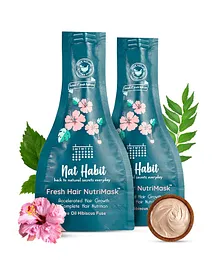 Nat Habit Five Oil Hibiscus NutriMask-Hair Mask For Growth, Conditioning, Smoothening, Strengthen & Shine - 40 g each