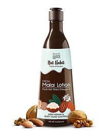 Nat Habit Fresh Whipped  Body Lotion, Fresh Malai Lotion Multi-Nut Shea Omega 3, 250ml