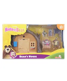 Masha and The Bear Dollhouse Playset Bear's House - Brown