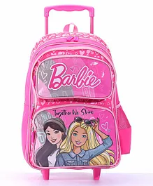Barbie School Backpack Pink-  16 Inches
