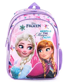 Disney Frozen Inspired School Bag for Winter Wonderland Adventures Purple - 14 Inches