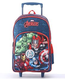 Avengers School Trolley Bag A Playful Companion for School Days Blue - 16 Inches