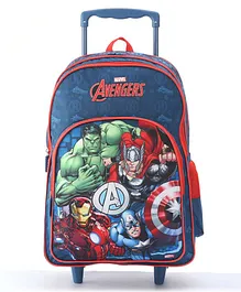 Avengers School Trolley Bag A Playful Companion for School Days Blue - 18 Inches