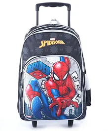 Spiderman School Trolley Bag Inspire Learning with Spider Man's Style Black -18 Inches