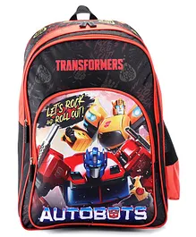 Transformers School Bag Roll Out to School in Transformers Fashion Black -18 Inches