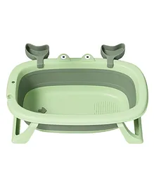 POLKA TOTS Splish Splash Foldable Bathtub For Your Baby Kid - Green
