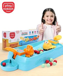 Play Nation Hungry Frog 16 Beads Eating Board Game| Indoor Interactive Game Toy for 4 Years+ Kids| Multiplayer Puzzle Game for 2 Player| Gifting Toy| BIS Certified