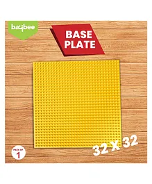 Baybee 32 x 32 Base Plate Building Blocks Game Toys for Kids Bases for Learning Puzzle, Stacking & Sorting Toys for Kids Construction Toy Set Building Block Toys (Yellow)