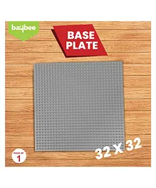 Baybee 32 x 32 Base Plate Building Blocks Game Toys for Kids Bases for Learning Puzzle, Stacking & Sorting Toys for Kids Construction Toy Set Building Block Toys (Grey)