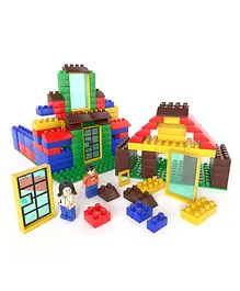 BAYBEE 3 in 1 Town of House DIY Plastic Building Blocks Toys for Kids Stacking & Sorting Puzzle Games for Kids, Children Educational & Learning Toy for Kids (240 pcs)