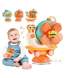 BitFeex Snail Spin Fun Baby Montessori Sensory Suction Cup Spinner Toys
