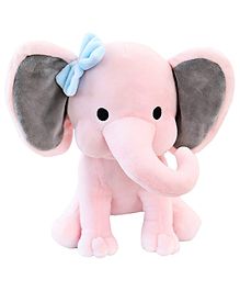 Frantic Premium Soft Toy Pink Daisy Elephant for Kids