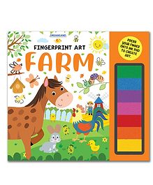 Fingerprint Pick and Paint Coloring Activity Book For Kids Fingerprint Colouring Book - English