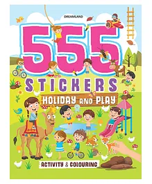 555 Stickers Holiday and Play Activity & Colouring Book - English
