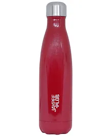 Jaypee Plus Alpha Stainless Steel Long Hours Hot and Cold Water Bottle for School, Leakproof, Rust free Steel Bottle -750 ml , Cherry