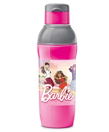 Milton Steel Barbie 600 Pu Insulated Inner Stainless Steel Kids Hot & Cold Leak Proof Water Bottle, 520 ml, Cherry Pink & Grey