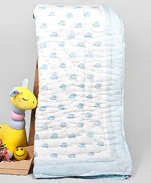 Moms Home Organic Cotton Kids Quilt - Royal Elephant - 4-9 Years - 140X200Cms