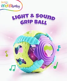 Intellibaby Premium Musical Sensory
                        Grasping Rattle Ball | Interactive Moving Light
                        & Sound Toys | Touch Activated | Develops
                        Auditory Sense | Expert Educator Recommended