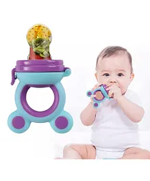 BabyGo Organic Baby's BPA-Free Silicone Nipple Food Nibbler for Fruits with Storage Box -Multicolor