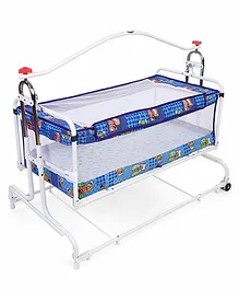 New Natraj Compact Cradle With Mosquito Net - Blue