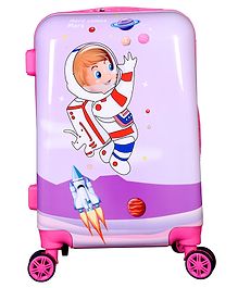 D Paradise Hard Case Trolley Bag Space Astronaut Print - 20 Inches