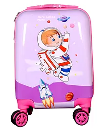 D Paradise Hard Case Trolley Bag Space Astronaut Print - 16 Inches