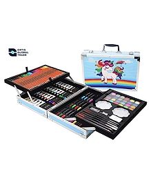 Ortis Artist Unicorn Color Box with Multiple Coloring Kit-Blue (Design May Very)