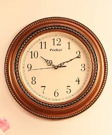 Ximdeco Copper Plastic Wall Clock