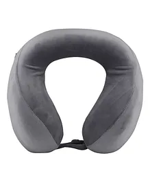 Anomeo  Ergonomic Memory Foam Travel Pillow - Comfortable Memory Foam Pillow with Soft Cover, Excellent Head, Spine and Neck Support - Grey Pillow