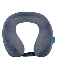 Anomeo  Ergonomic Memory Foam Travel Pillow - Comfortable Memory Foam Pillow with Soft Cover, Excellent Head, Spine and Neck Support - Blue Pillow